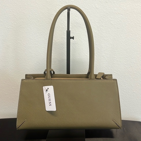 Guess | Olive Satchel w/Iconic Logo Bag Charm - Picture 6 of 16